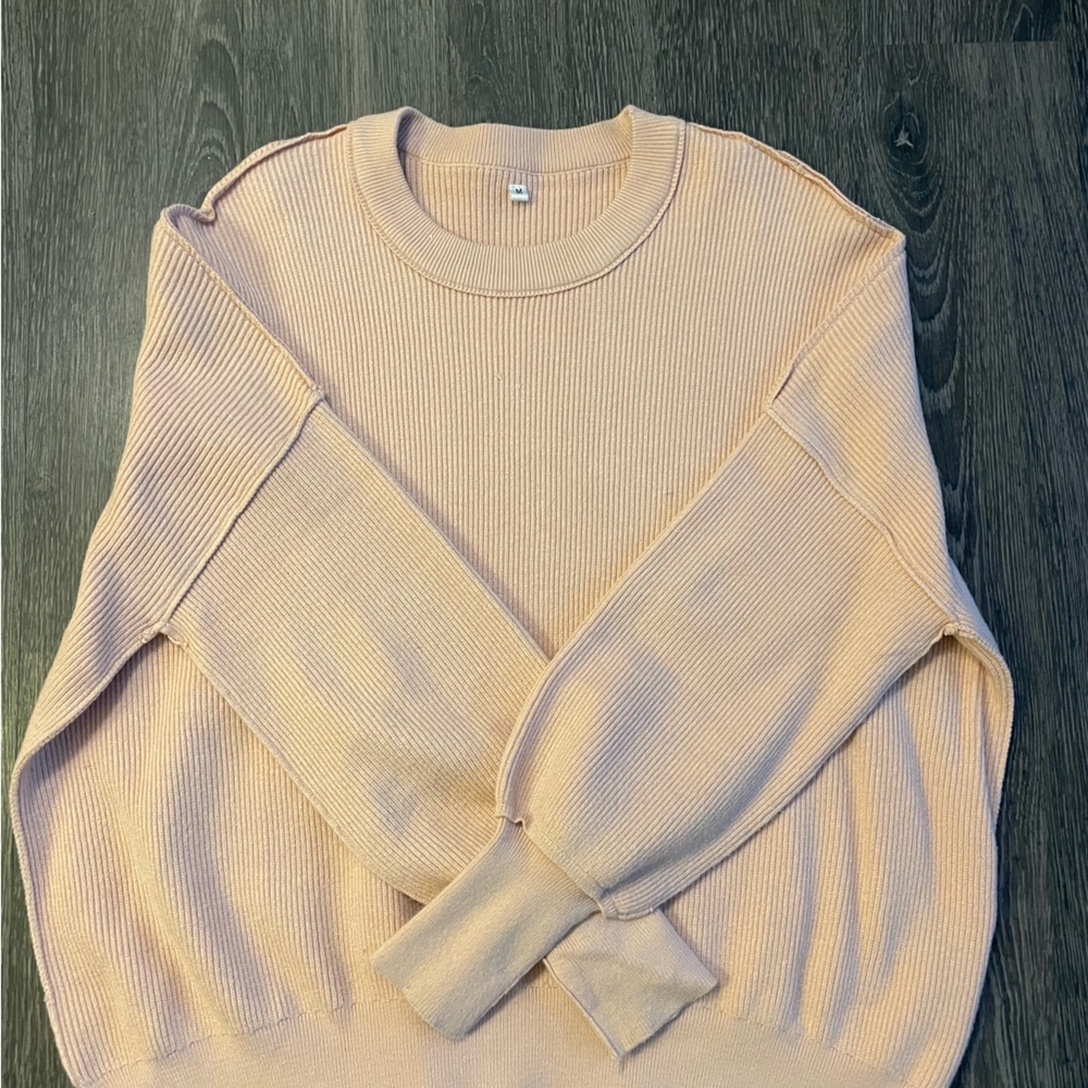 Light pink oversized sweater